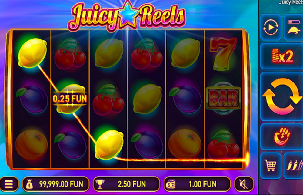 juicy reels slot reels