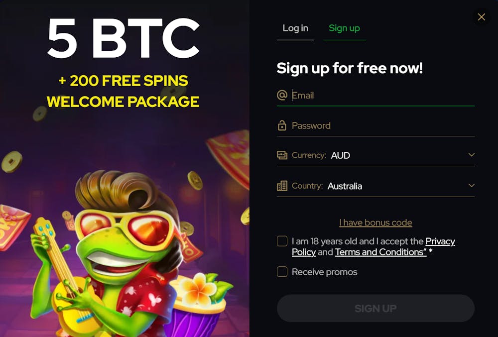 Katsubet Casino account sign up