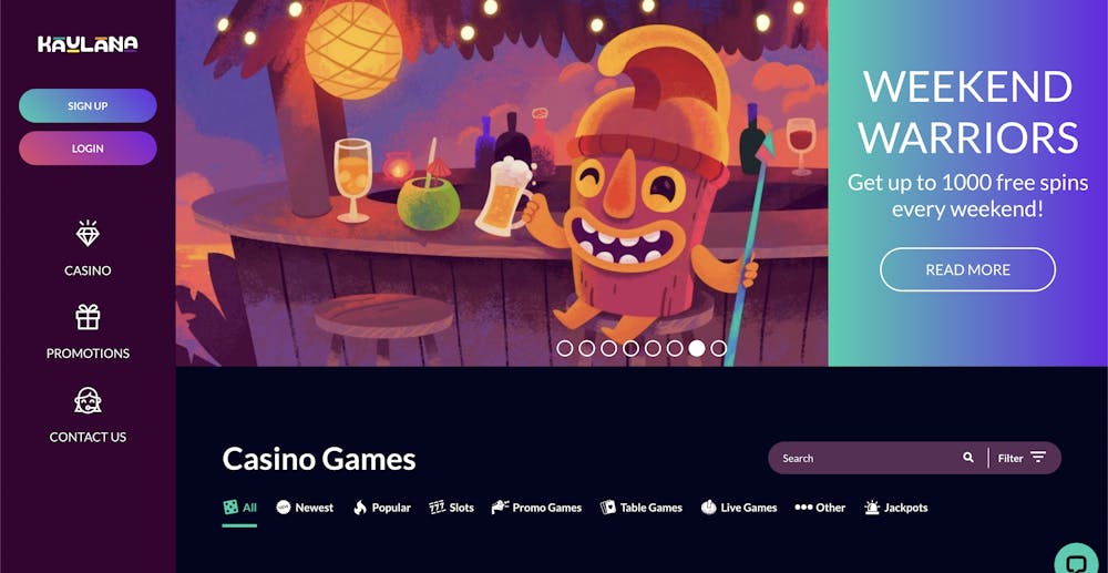 kaulana casino home page