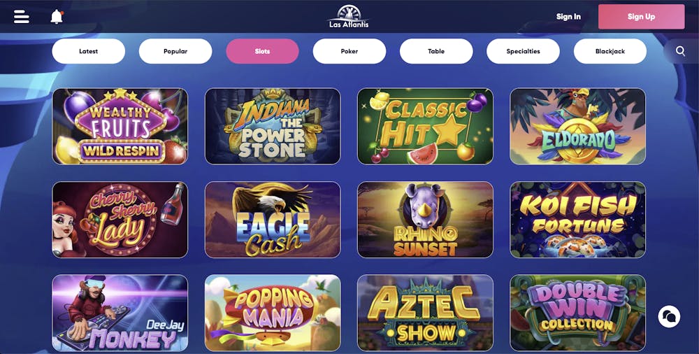 las atlantis slot games