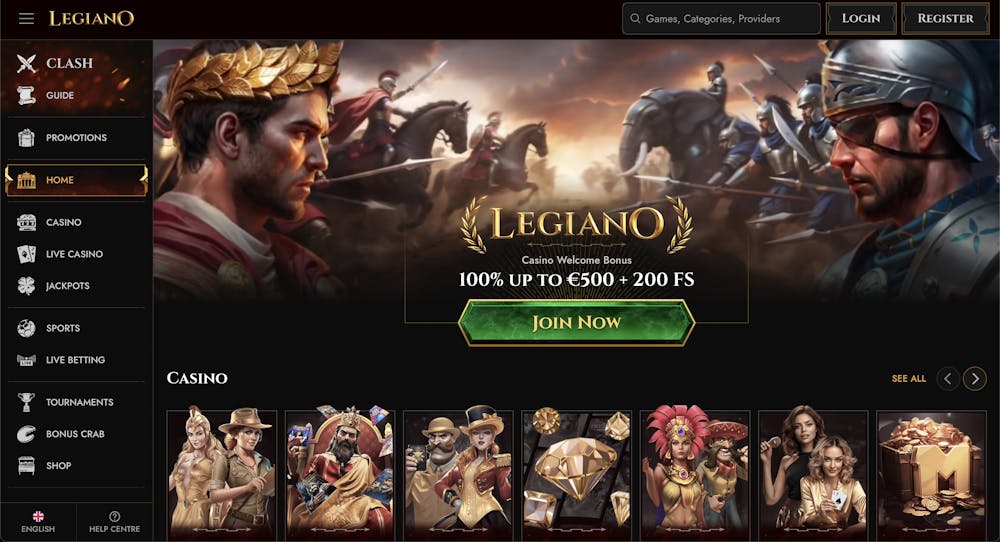 legiano casino home page 