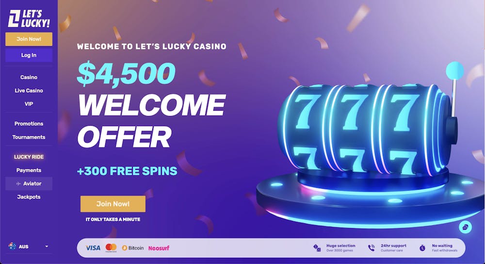 lets lucky casino home page