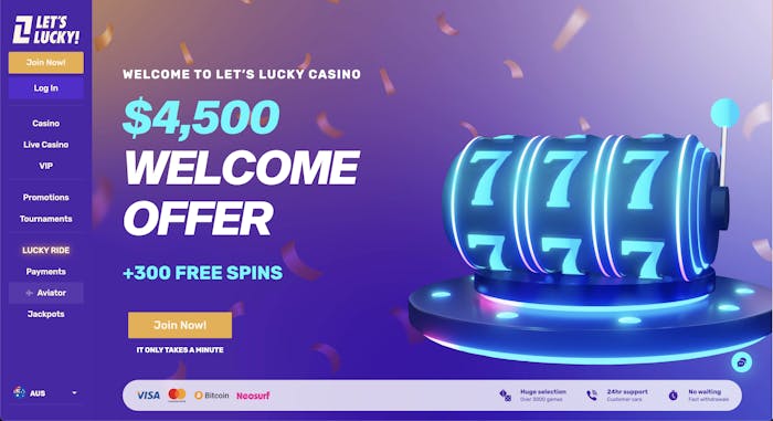 lets lucky casino home page