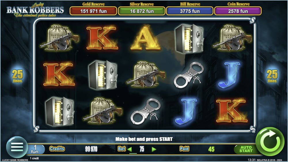 lucky bank robbers slot