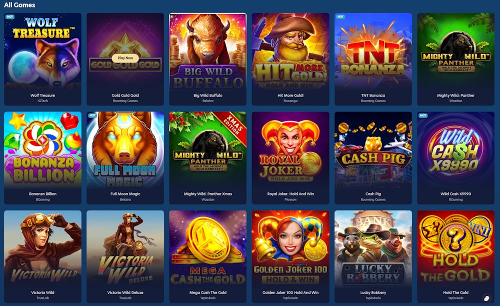 Lucky Dreams Casino games selection