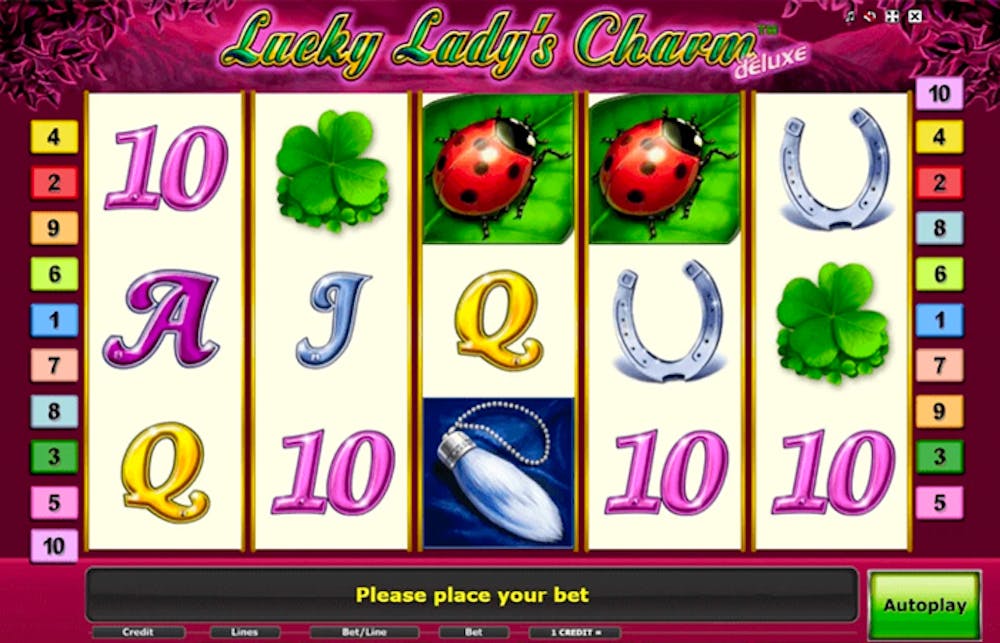 lucky ladys charm deluxe slot