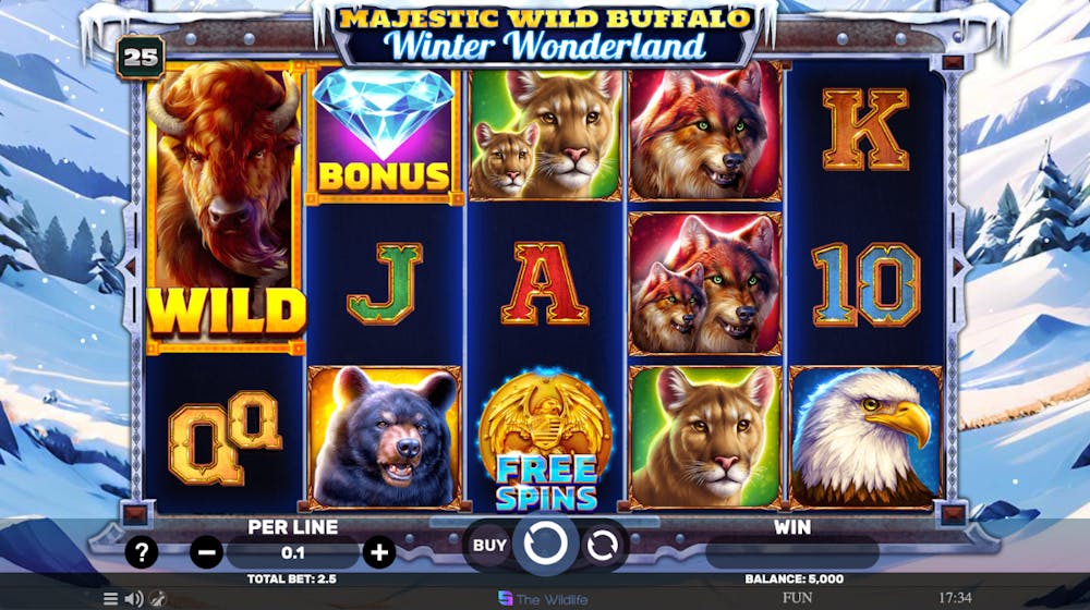 Spinomenal Unveils Majestic Wild Buffalo Winter Wonderland Slot