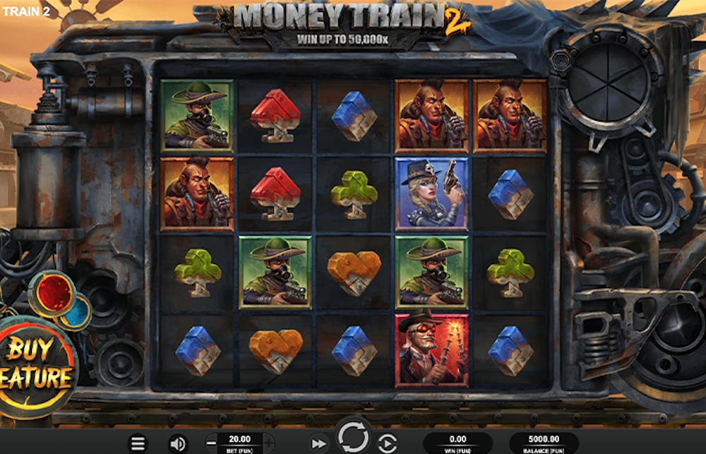 Money Train 2 is an action packed high volatility game..