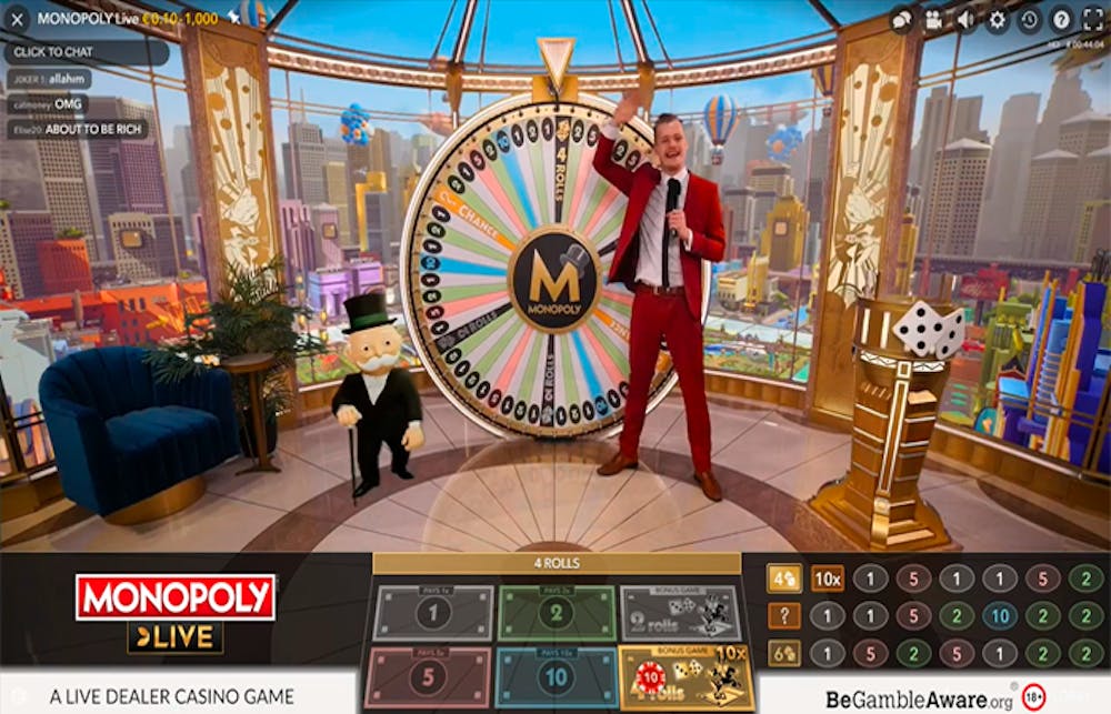 monopoly live set with wheel