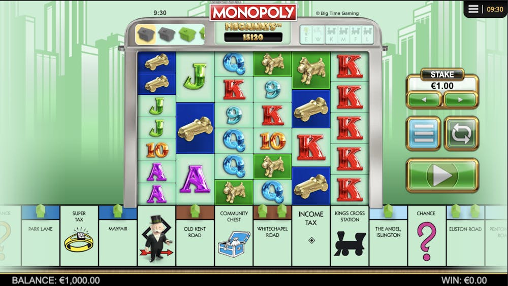 monopoly megaways slot