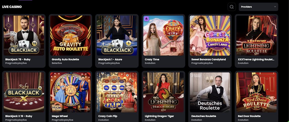 moonwin live casino games