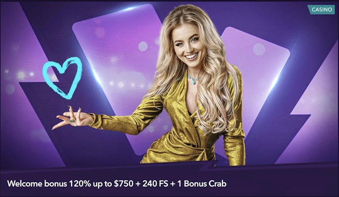Casino welcome bonus promotion