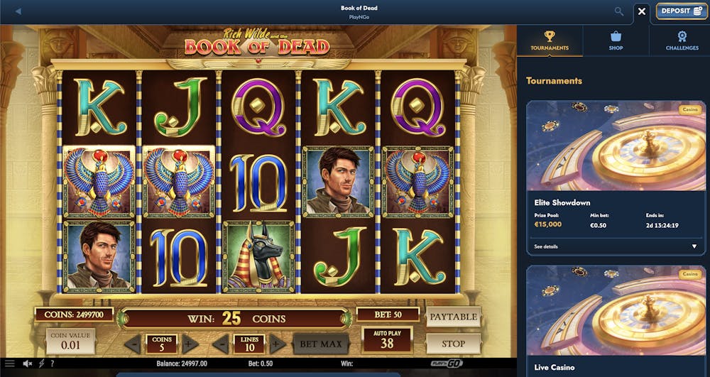 demo version of the popular slot game 