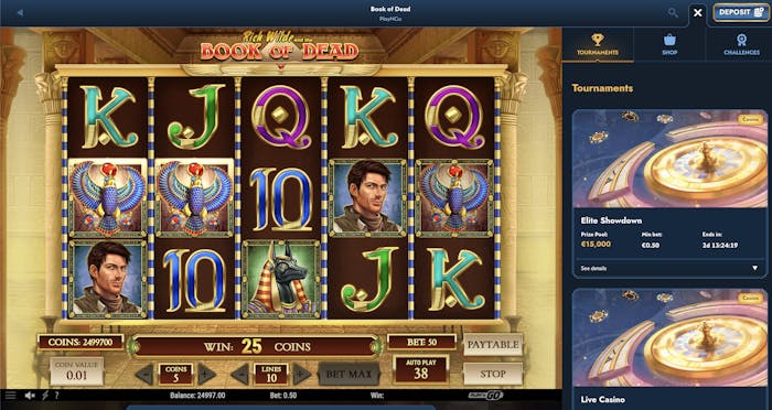 demo version of the popular slot game