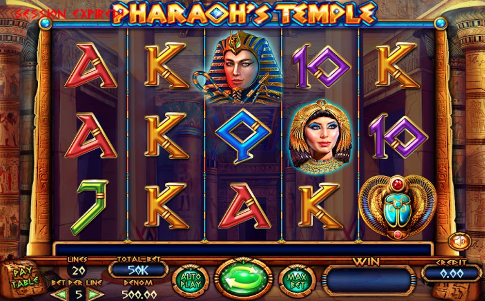 pharoahs temple slot