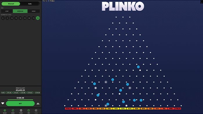 Hacksaw Gaming's Plinko version