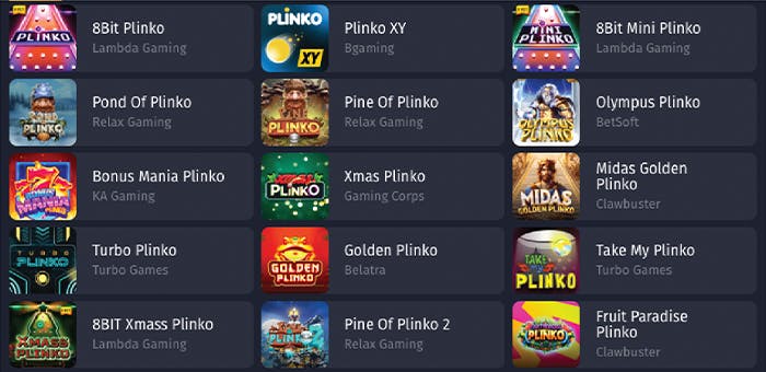 More Plinko games available at WinShark Casino