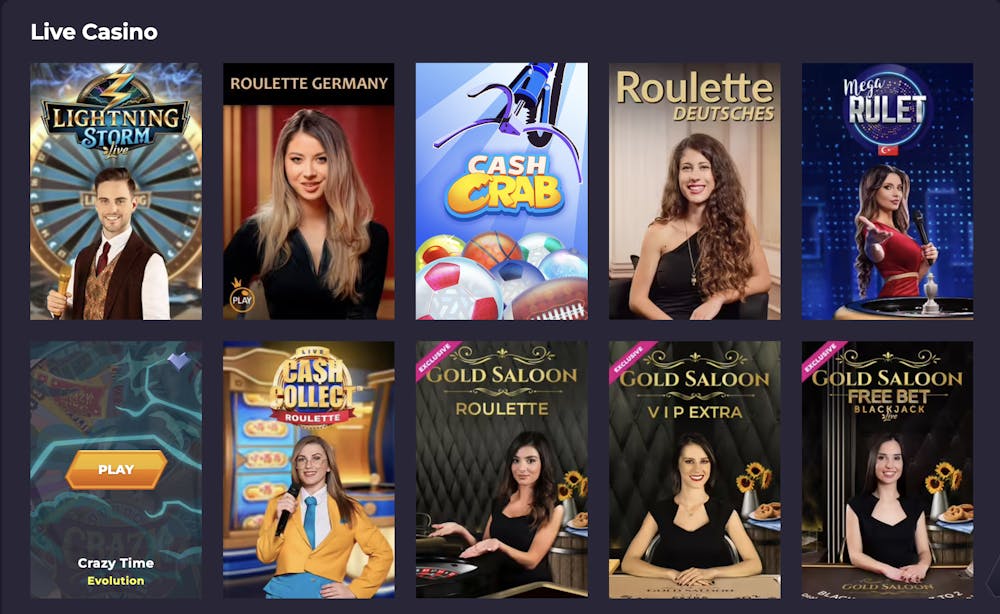 eight powbet live casino games