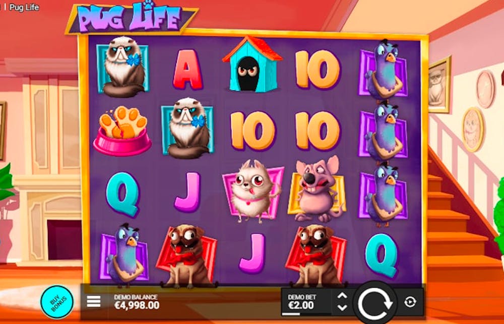 Pug Life Slot: Paylines, Symbols, RTP &#038; Free Play logo