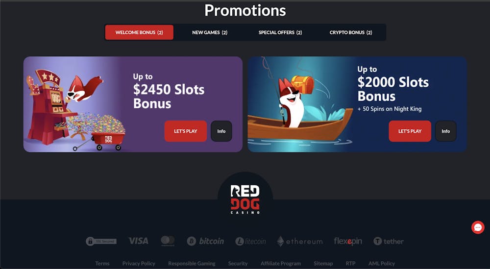 red dog deposit bonus