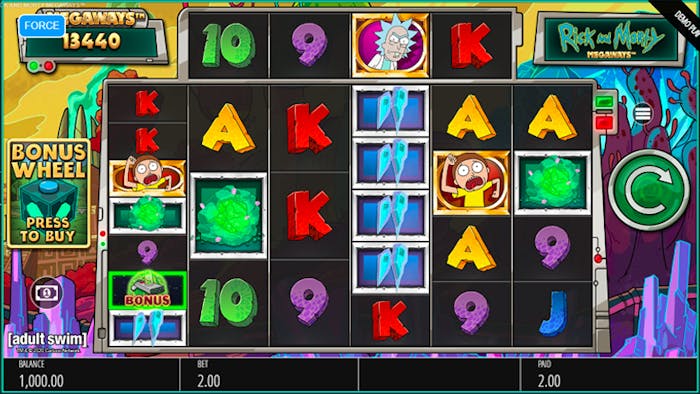 rick and morty bonus buy feature