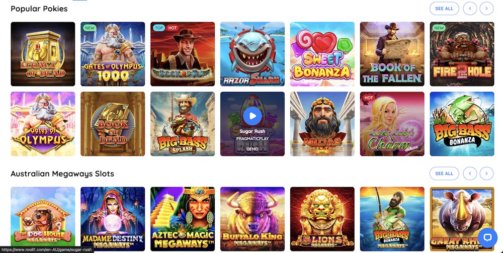 rooli casino games