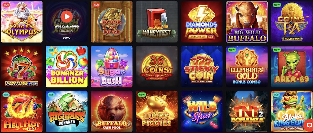 roosterbet casino games