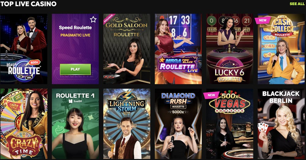 rtbet casino live casino games