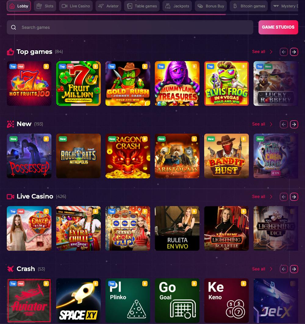 run4win casino games