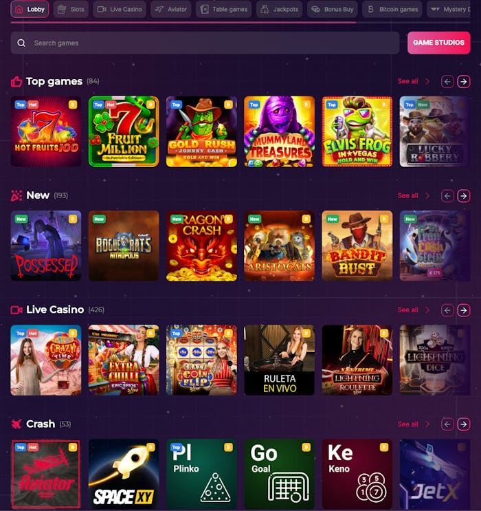 run4win casino games