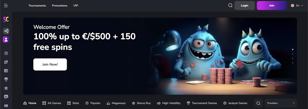 scream casino home page