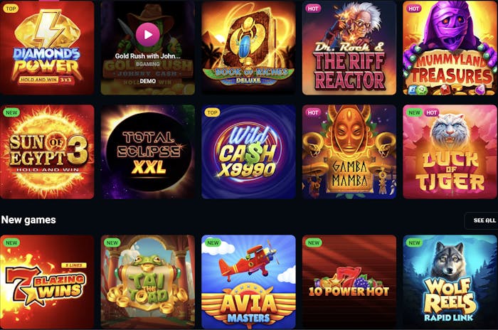spinsup casino games