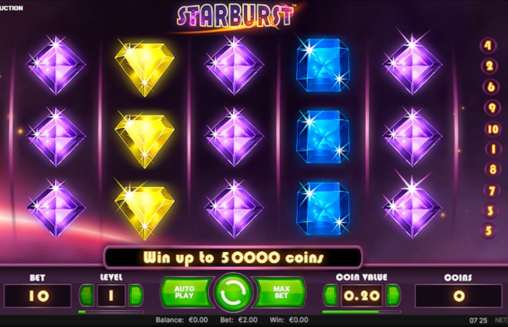 Starburst Slot: Paylines, Symbols, RTP &#038; Free Play logo