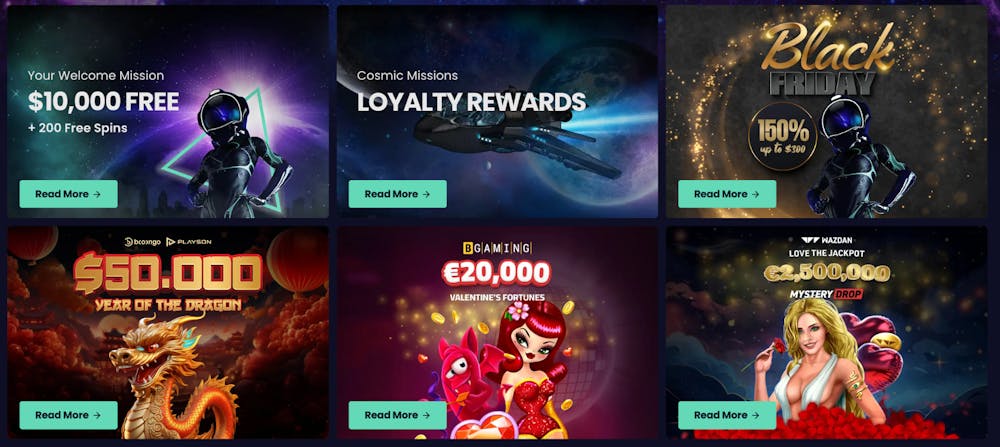 Stellar Spins Casino bonuses