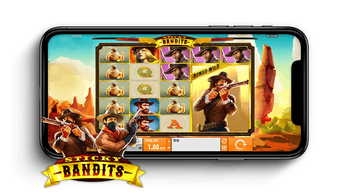 sticky bandits mobile slot