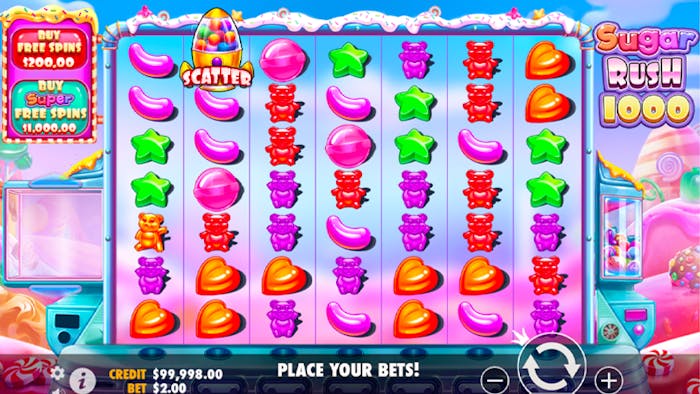 Grid of Sugar Rush 1000