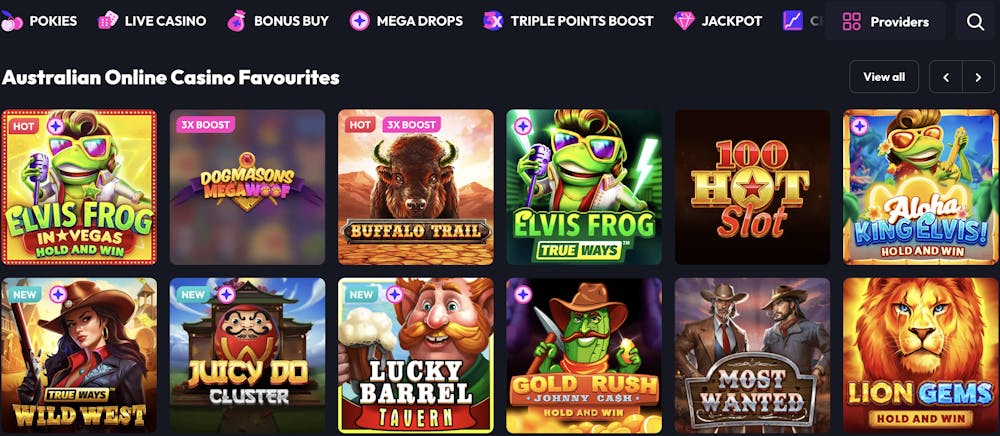 the top australian casino games available at spins fever casino