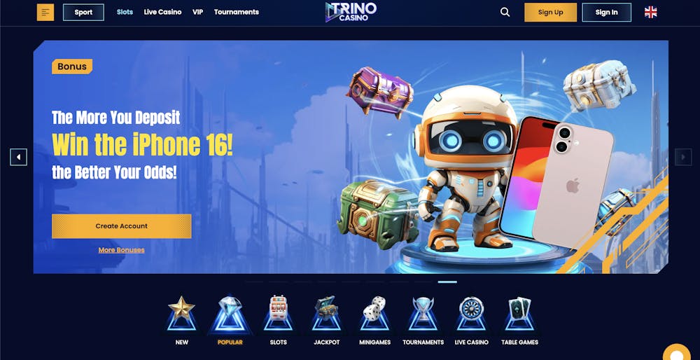 trino casino home page