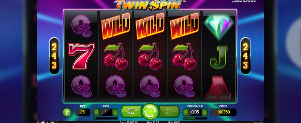 Stacked Wilds in Twin Spin Pokie