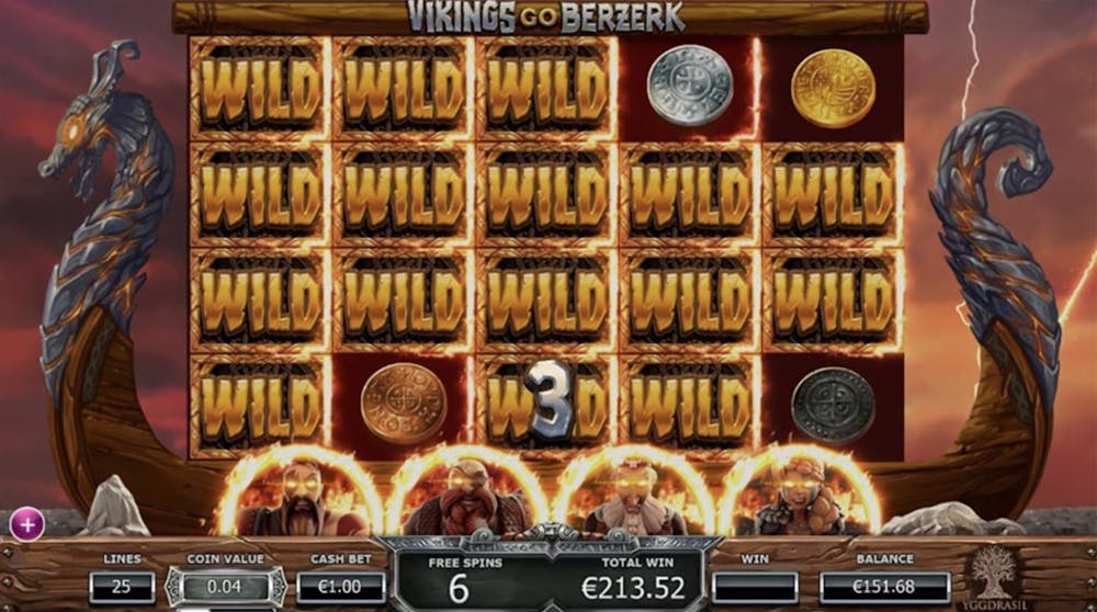 Vikings Go Berzerk is a great game with sticky wilds that can cater to any player's bankroll.