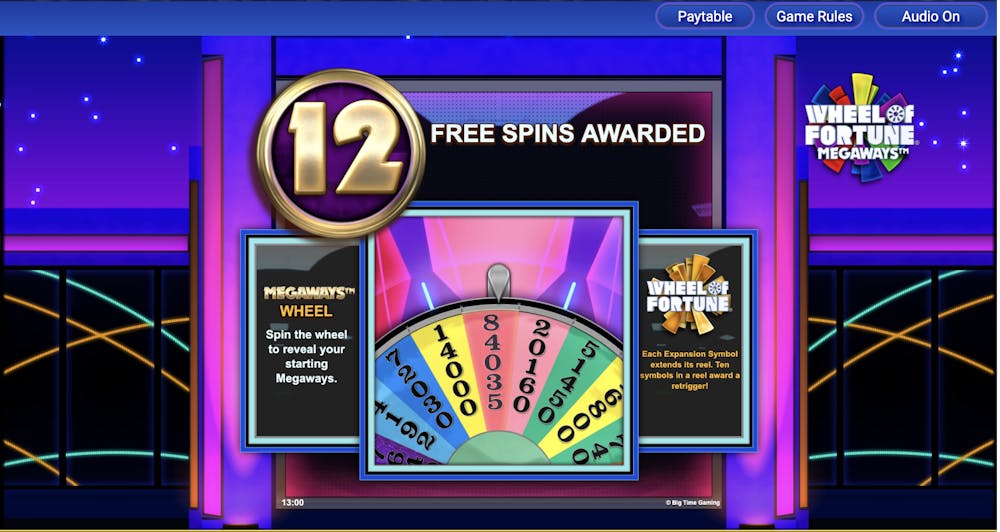 wheel of fortune slot free spins