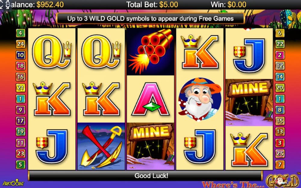 wheres the gold online pokie game