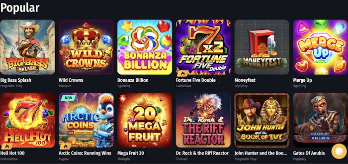 winshark casino games