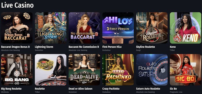 winshark live casino