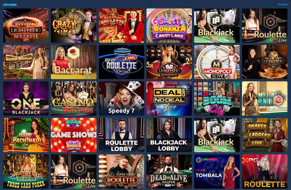 wintopia live casino games