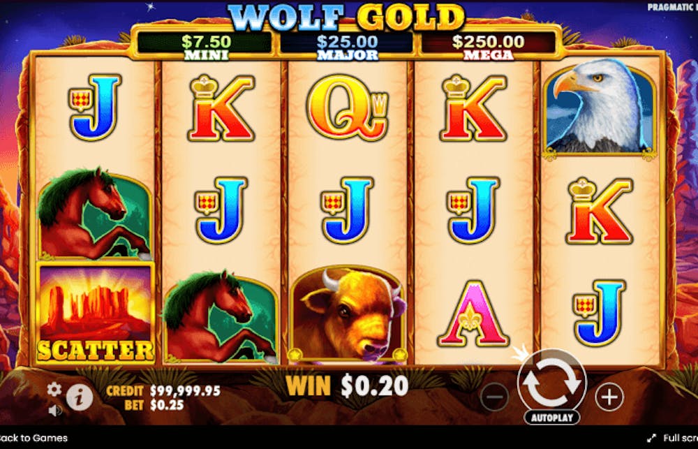 Wolf Gold Slot: Paylines, Symbols, RTP & Free Play logo
