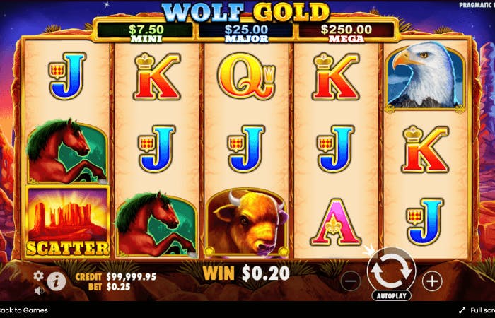 wolf gold game