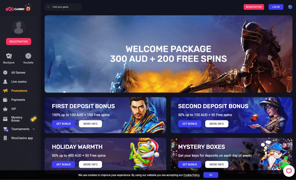 welcome bonus woo casino