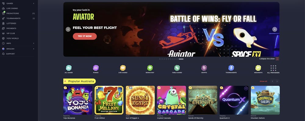 yoju casino home page